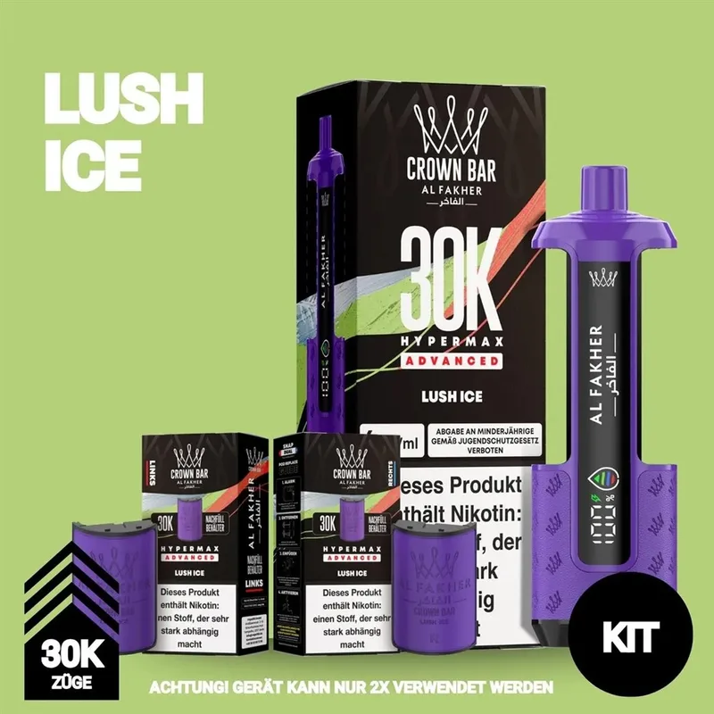 Al Fakher 30K Hypermax - Lush Ice – Produktabbildung