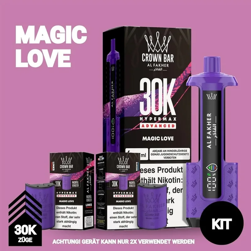 Al Fakher 30K Hypermax - Magic Love – Produktabbildung