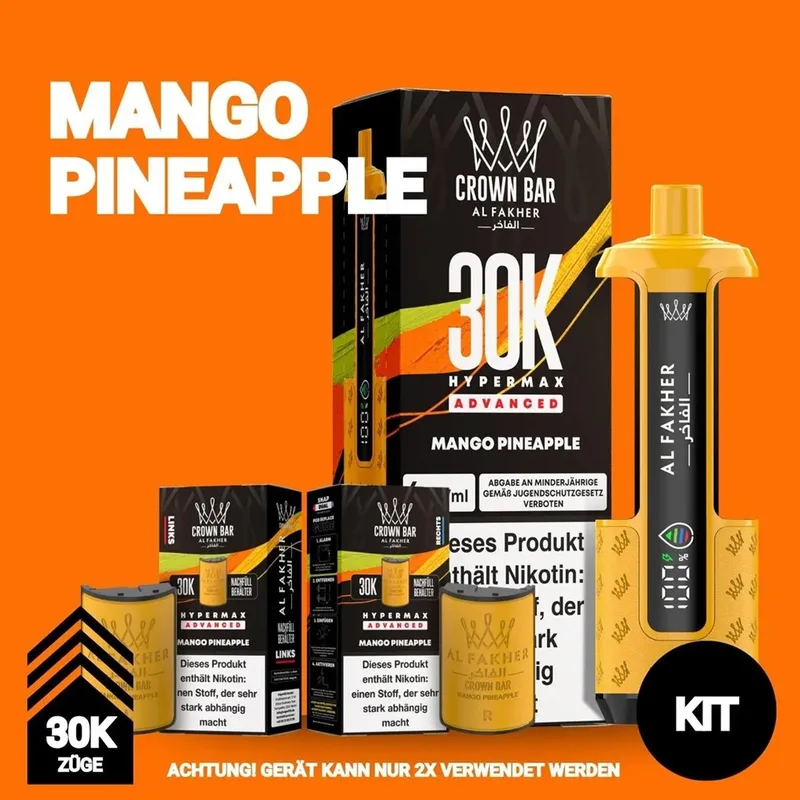 Al Fakher 30K Hypermax - Mango Pineapple – Produktabbildung