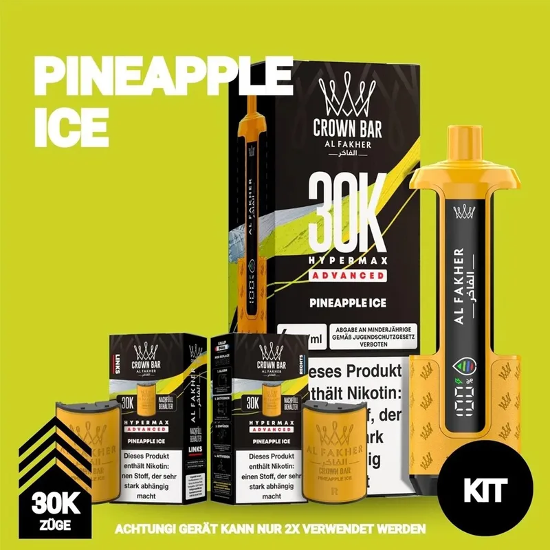 Al Fakher 30K Hypermax - Pineapple Ice – Produktabbildung