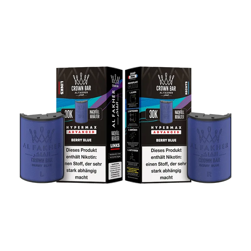 Al Fakher 30K Hypermax Tank Set - Berry Blue – Produktabbildung