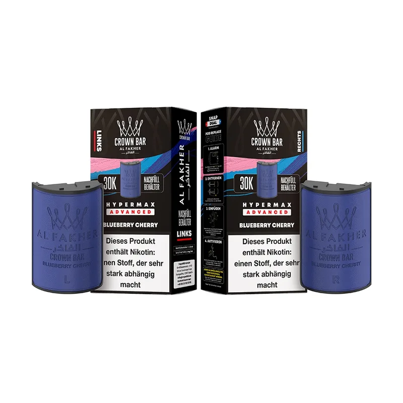 Al Fakher 30K Hypermax Tank Set - Blueberry Cherry – Produktabbildung