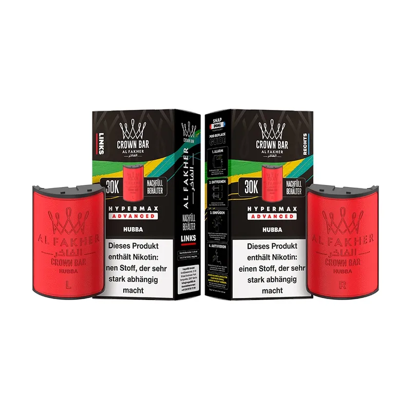 Al Fakher 30K Hypermax Tank Set - Hubba – Produktabbildung