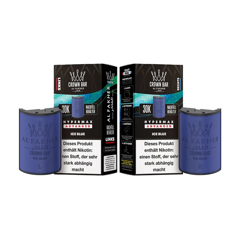 Al Fakher 30K Hypermax Tank Set - Ice Blue – Produktabbildung