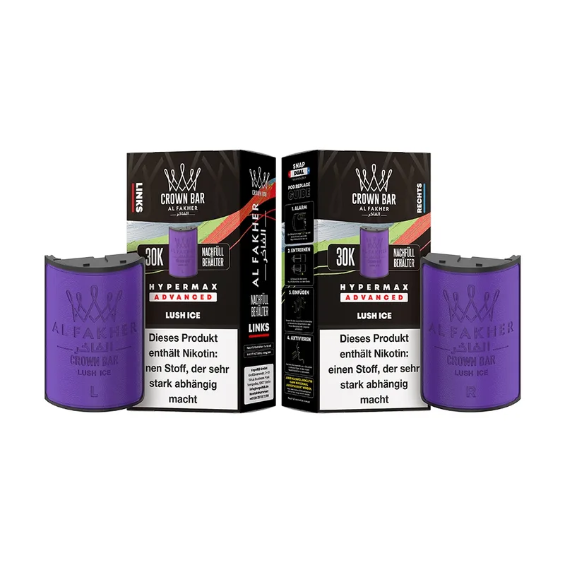 Al Fakher 30K Hypermax Tank Set - Lush Ice – Produktabbildung
