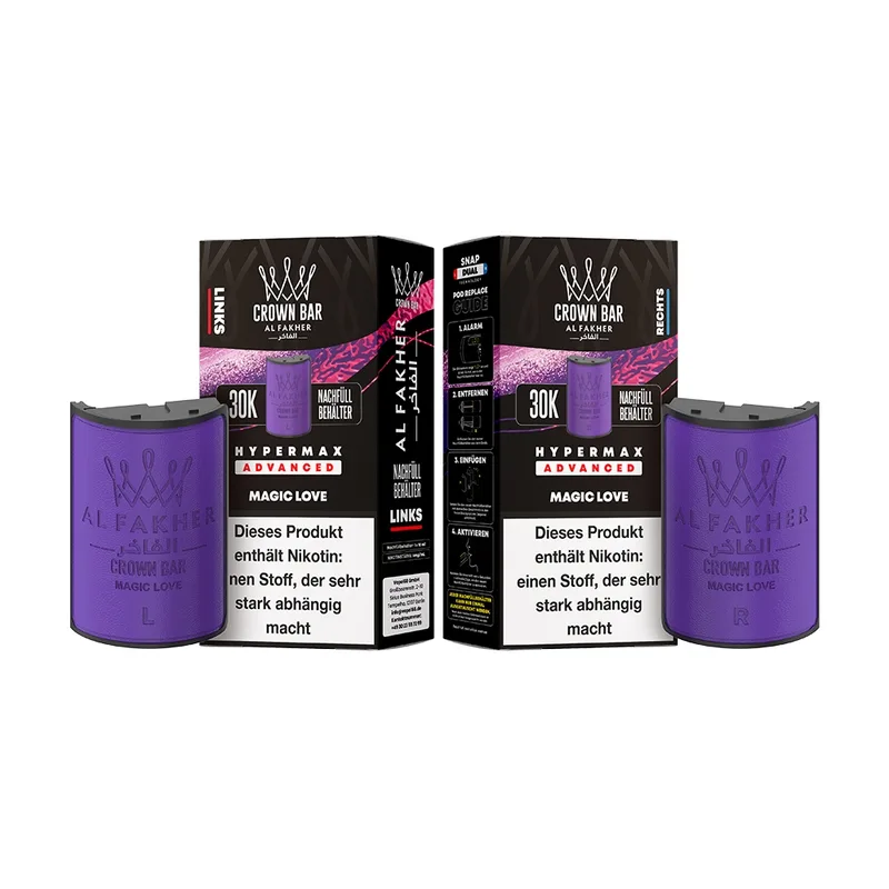 Al Fakher 30K Hypermax Tank Set - Magic Love – Produktabbildung