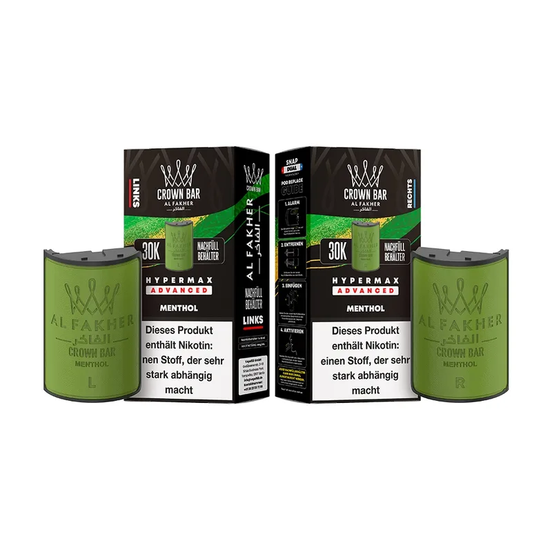 Al Fakher 30K Hypermax Tank Set - Menthol – Produktabbildung
