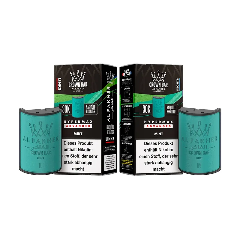 Al Fakher 30K Hypermax Tank Set - Mint – Produktabbildung