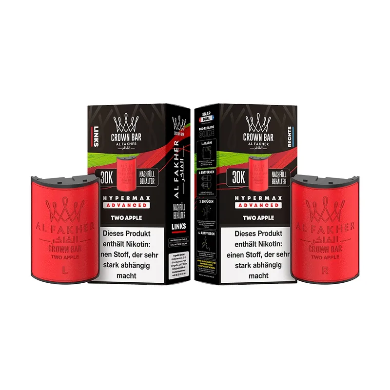 Al Fakher 30K Hypermax Tank Set - Two Apple – Produktabbildung