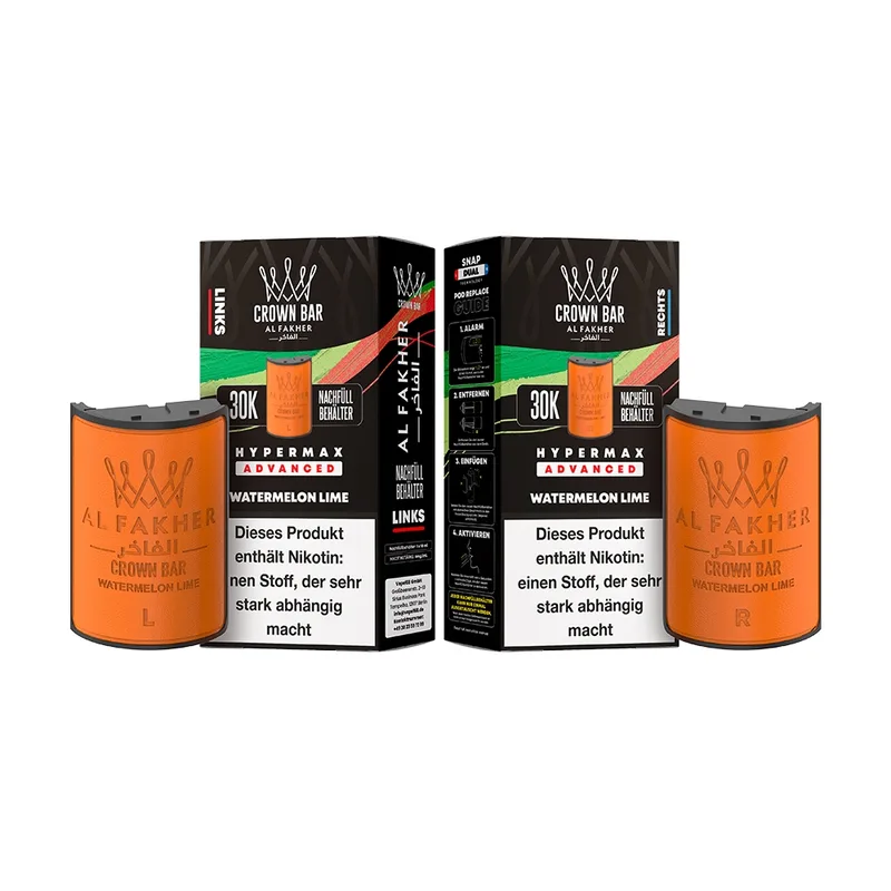 Al Fakher 30K Hypermax Tank Set - Watermelon Lime – Produktabbildung