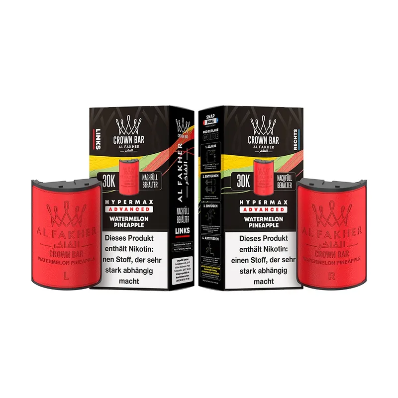 Al Fakher 30K Hypermax Tank Set - Watermelon Pineapple – Produktabbildung