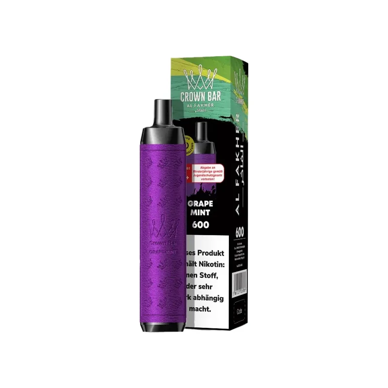 Al Fakher Crown Bar 600 - Grape Mint – Produktabbildung