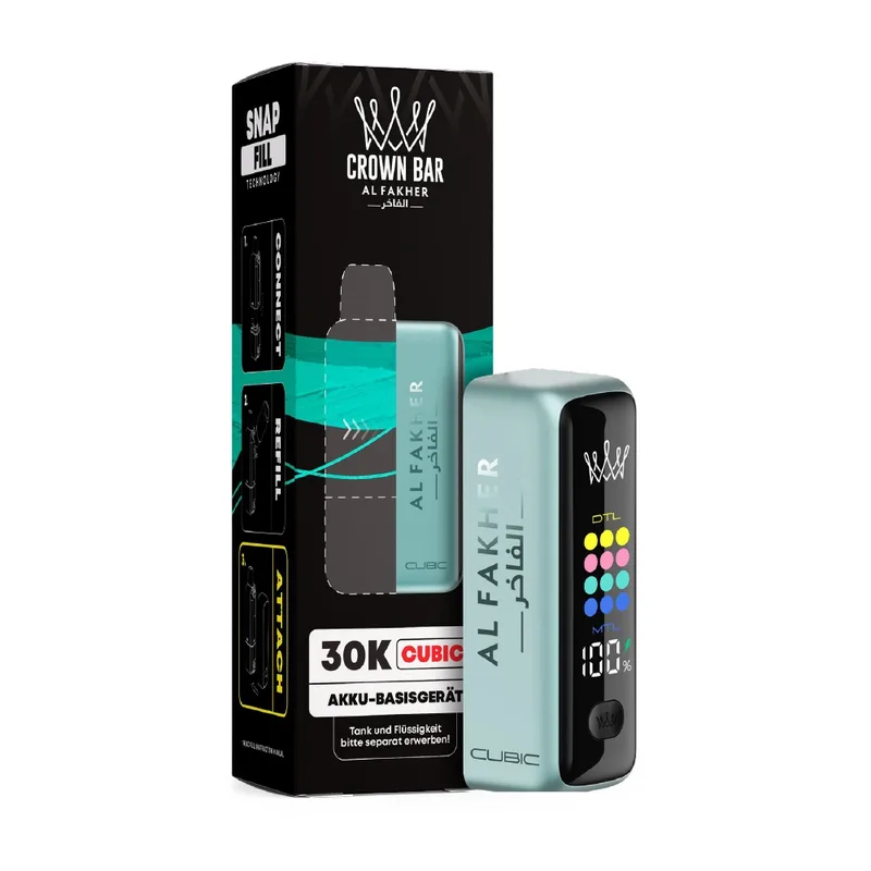 Al Fakher Cubic Basisgerät - Teal – Produktabbildung