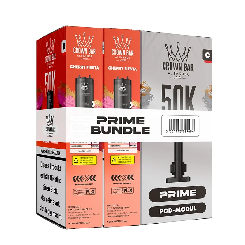Al Fakher Hypermax Prime 50K (2er Pods + Coil) - Cherry Fiesta – Produktabbildung