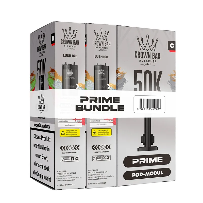 Al Fakher Hypermax Prime 50K (2er Pods + Coil) - Lush Ice – Produktabbildung