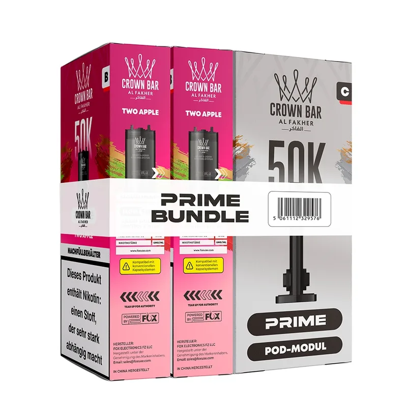 Al Fakher Hypermax Prime 50K (2er Pods + Coil) - Two Apple – Produktabbildung