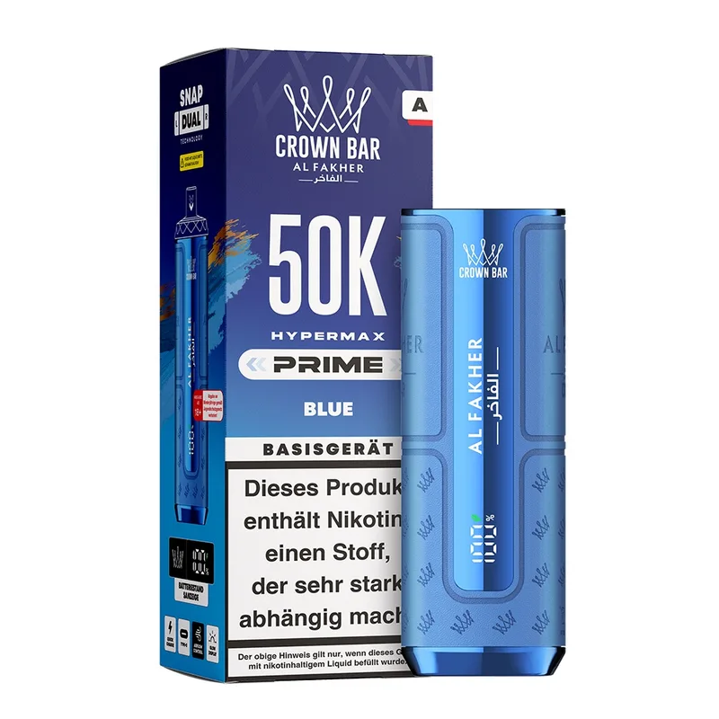 Al Fakher Hypermax Prime 50K Basisgerät - Blau – Produktabbildung