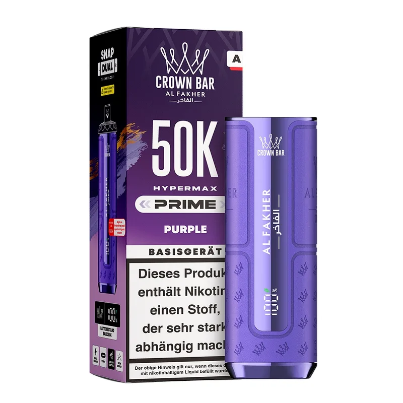 Al Fakher Hypermax Prime 50K Basisgerät - Lila – Produktabbildung