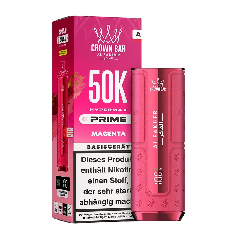 Al Fakher Hypermax Prime 50K Basisgerät - Magenta – Produktabbildung
