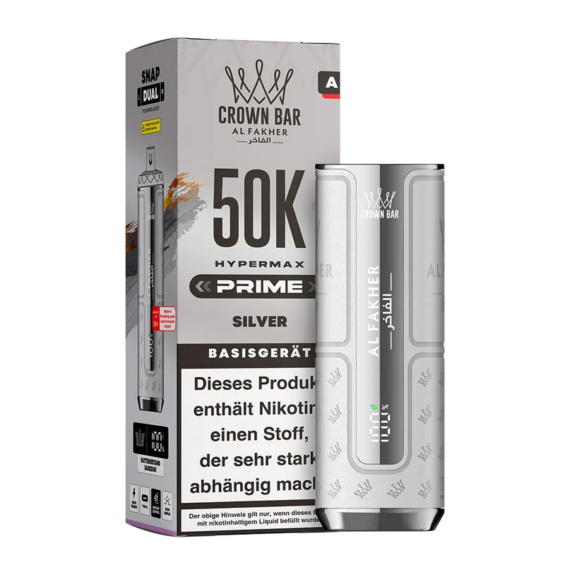 Al Fakher Hypermax Prime 50K Basisgerät - Silber – Produktabbildung