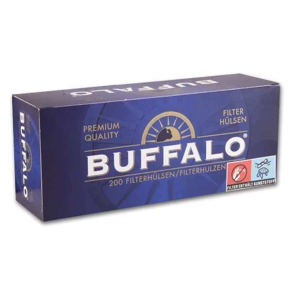 BUFFALO Hülsen blau (5) 200 Stück Packung – Produktabbildung