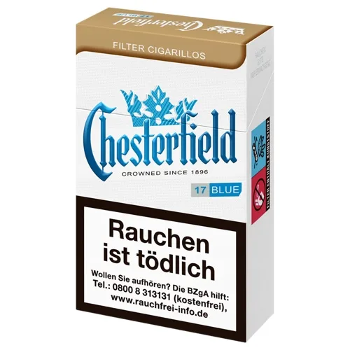 CHESTERFIELD Blue King Size Filter Cigarillos (10) – Produktabbildung