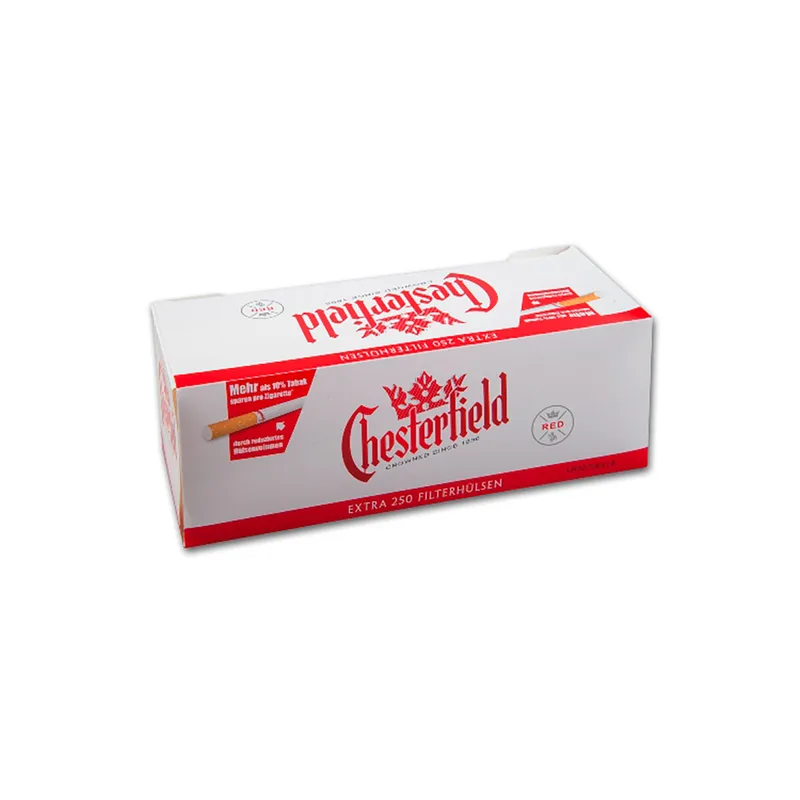 CHESTERFIELD Extra Hülsen (4) 250 Stück Packung – Produktabbildung