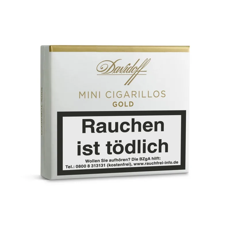 DAVIDOFF Machine-made Mini Cigarillos Gold – Produktabbildung