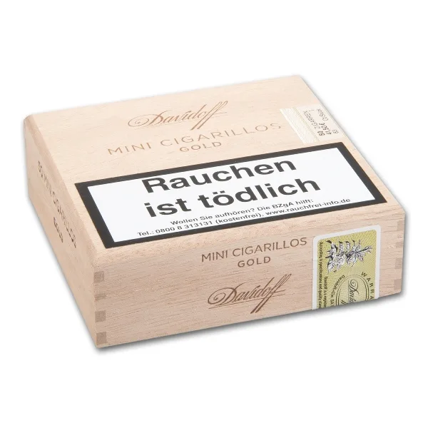 DAVIDOFF Machine-made Mini Cigarillos Gold – Produktabbildung