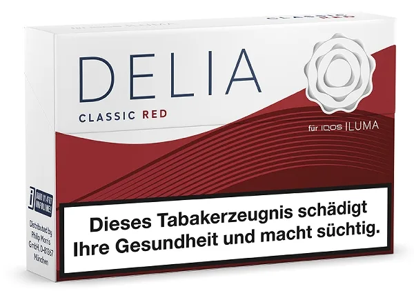 DELIA Classic Red Tobacco Sticks – Produktabbildung