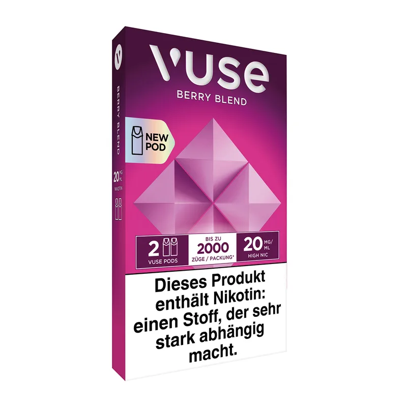 E-Kartusche VUSE Pod Berry Blend 20mg 2 Caps – Produktabbildung
