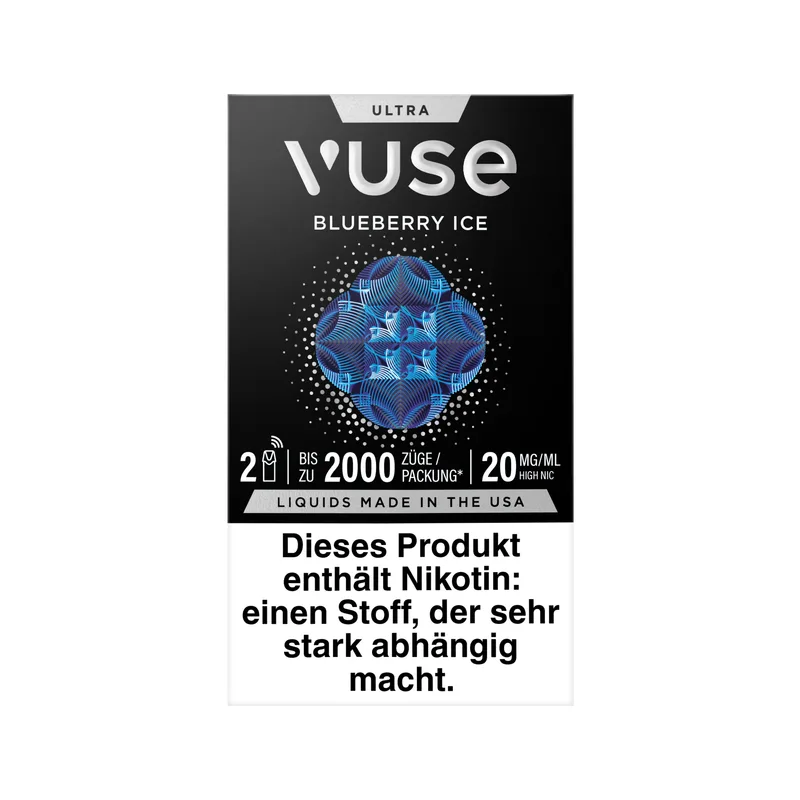 E-Kartusche VUSE Pod Blueberry Ice 20mg 2 Caps – Produktabbildung