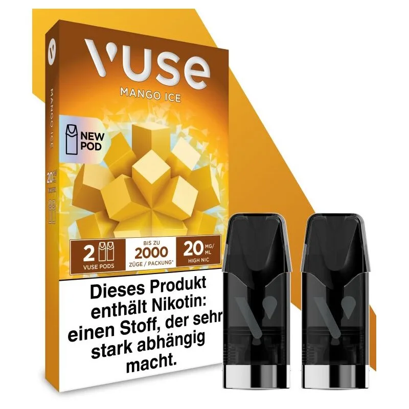 E-Kartusche VUSE Pod Mango Ice 20mg 2 Caps – Produktabbildung