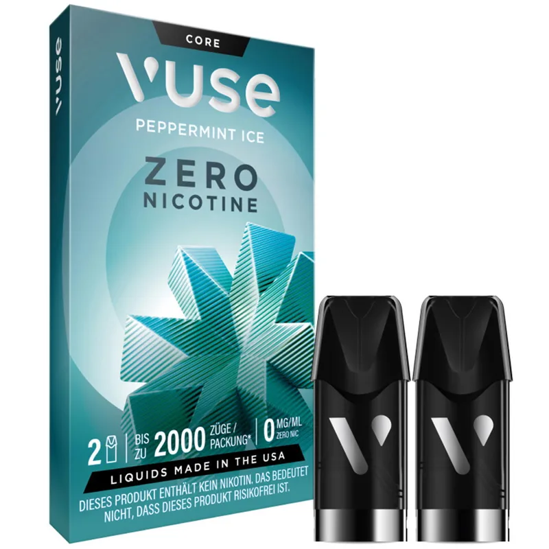 E-Kartusche VUSE Pod Peppermint Ice 0mg 2 Caps – Produktabbildung