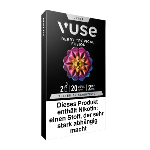 E-Kartusche VUSE Ultra Pods Berry Tropical Fusion 20mg 2 Caps – Produktabbildung