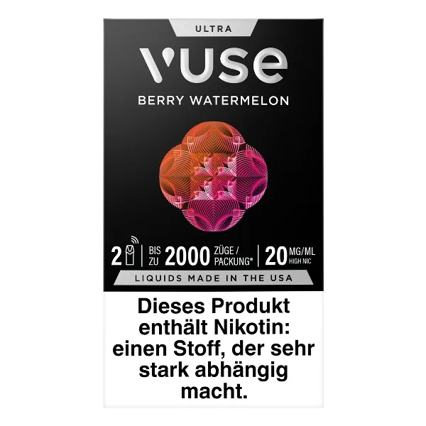 E-Kartusche VUSE Ultra Pods Berry Watermelon 20mg 2 Caps – Produktabbildung