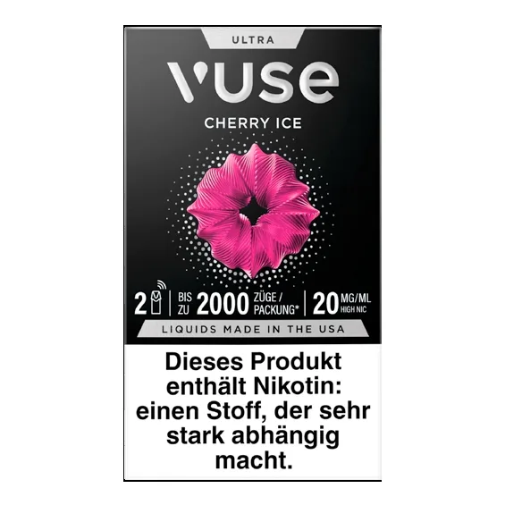 E-Kartusche VUSE Ultra Pods Cherry Ice 20mg 2 Caps – Produktabbildung