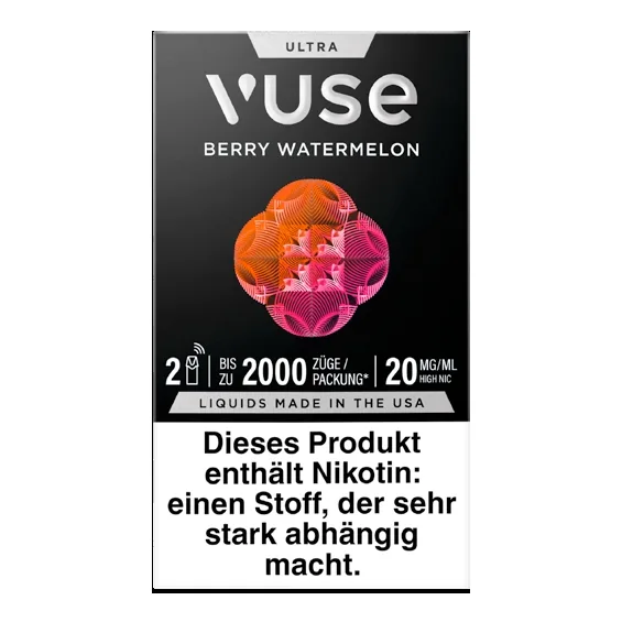E-Kartusche VUSE Ultra Pods Strawberry Ice 20mg 2 Caps – Produktabbildung