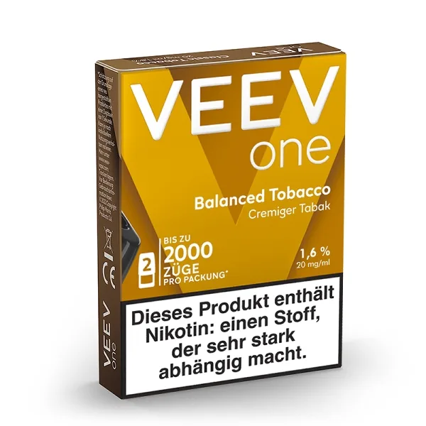 E-Liquidpod VEEV ONE Balanced Tobacco 20mg 2 Pods – Produktabbildung
