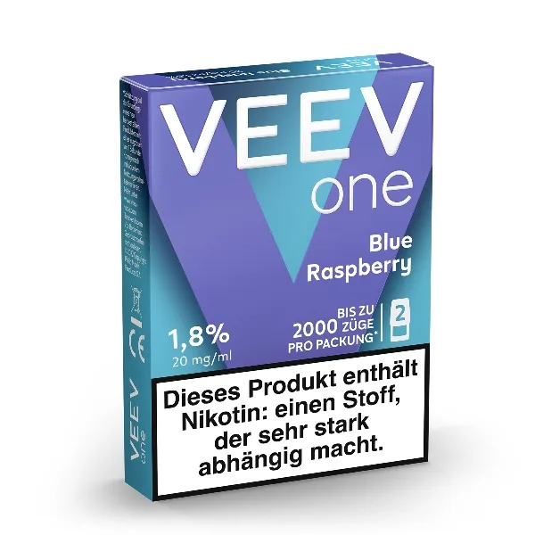 E-Liquidpod VEEV ONE Blue Raspberry 20mg 2 Pods – Produktabbildung