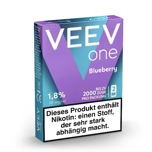 E-Liquidpod VEEV ONE Blueberry 20mg 2 Pods – Produktabbildung