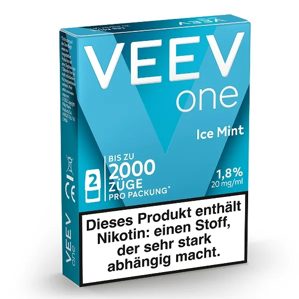E-Liquidpod VEEV ONE Ice Mint 20mg 2 Pods – Produktabbildung