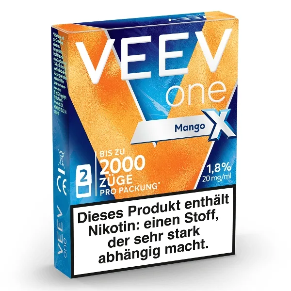 E-Liquidpod VEEV ONE Mango Extra 20mg 2 Pods – Produktabbildung