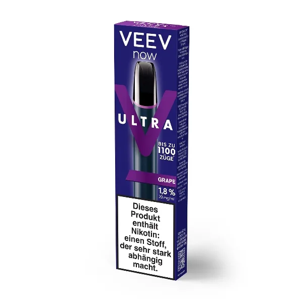 E-Zigarette VEEV NOW ULTRA Einweg Grape 20mg – Produktabbildung