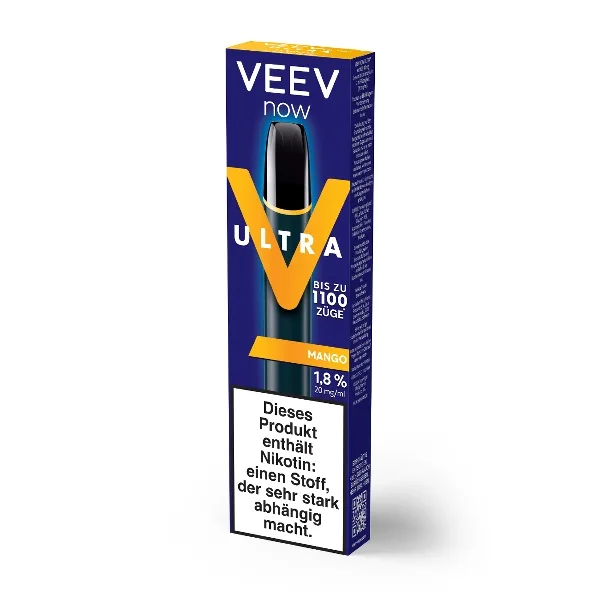 E-Zigarette VEEV NOW ULTRA Einweg Mango 20mg – Produktabbildung