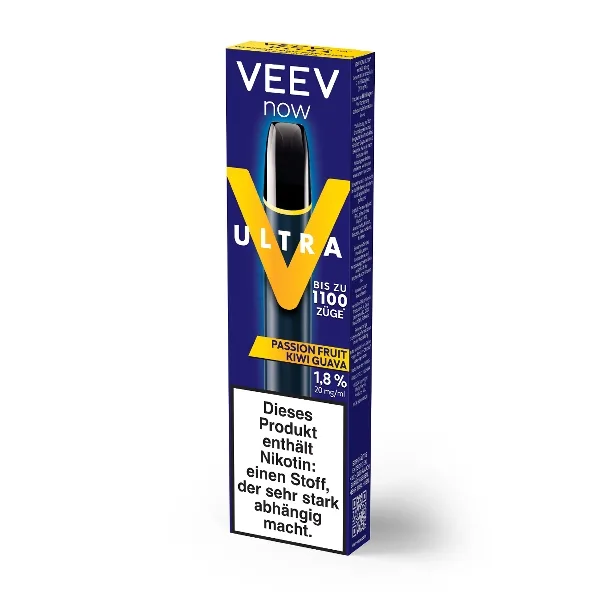 E-Zigarette VEEV NOW ULTRA Einweg Passion Fruit Kiwi Guava 20mg – Produktabbildung