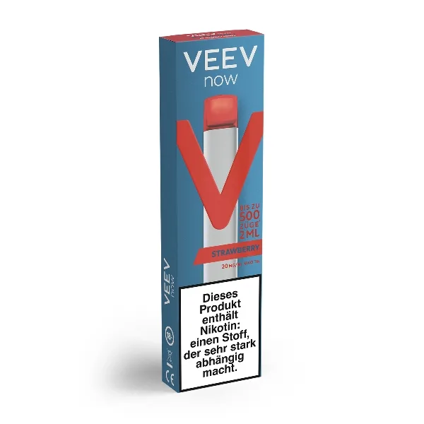 E-Zigarette VEEV NOW ULTRA Einweg Strawberry 20mg – Produktabbildung