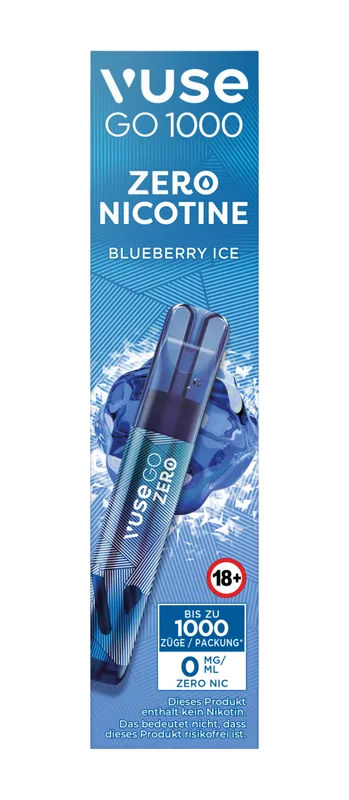 E-Zigarette VUSE Go 1000 (Pen) Einweg Blueberry Ice 20mg – Produktabbildung