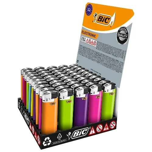 Einwegfeuerzeug Piezo BIC Bicolors Steller mit 50 Stück – Produktabbildung