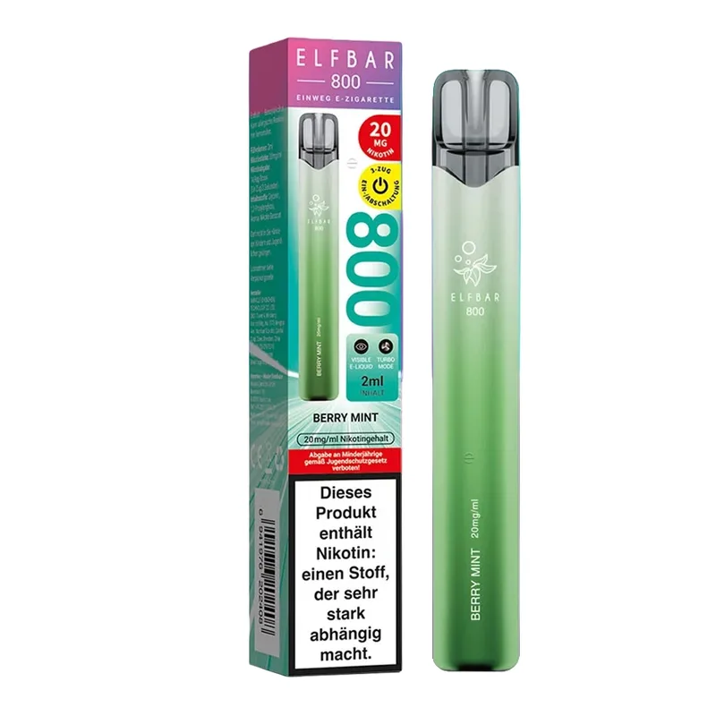 Elfbar 800 Einweg E-Shisha 20mg - Berry Mint – Produktabbildung